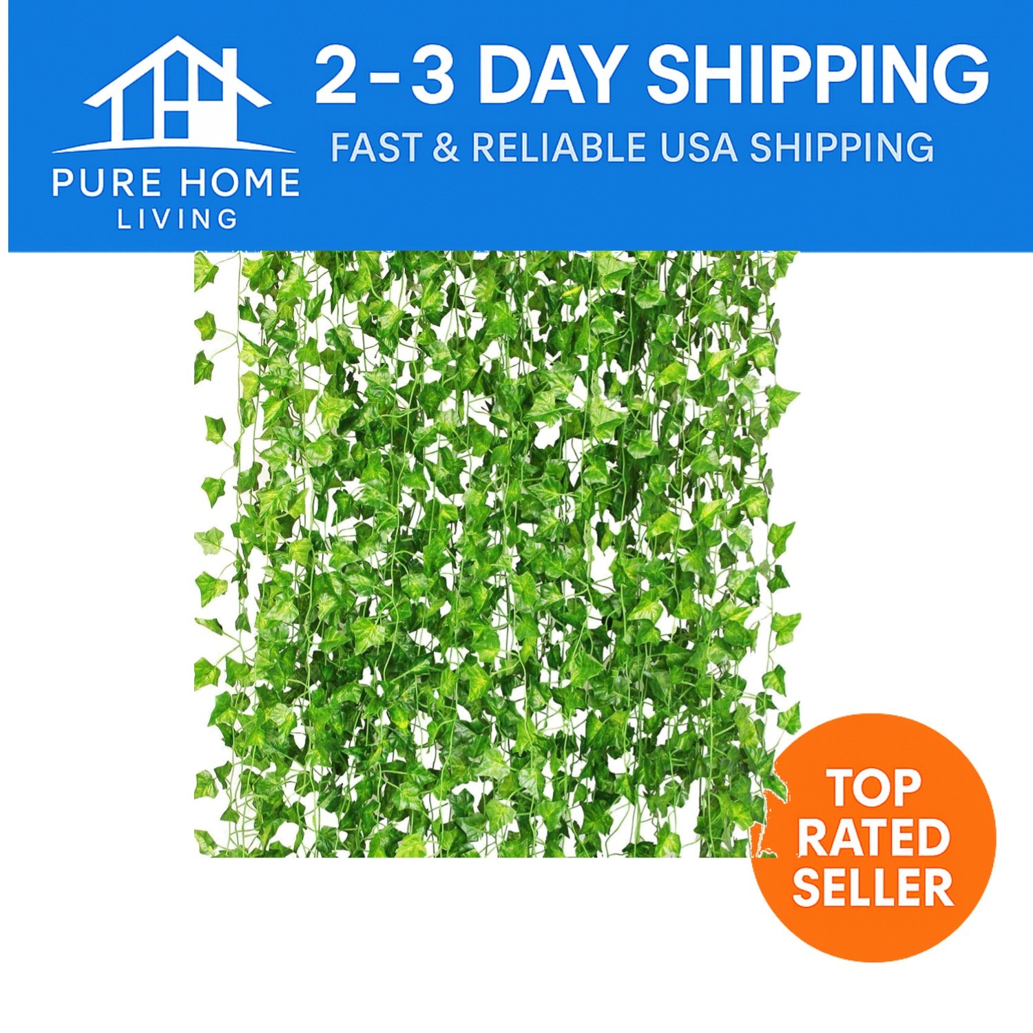 12 Pack UV Resistant 84Ft Artificial Ivy Garland – Perfect for Home & Events