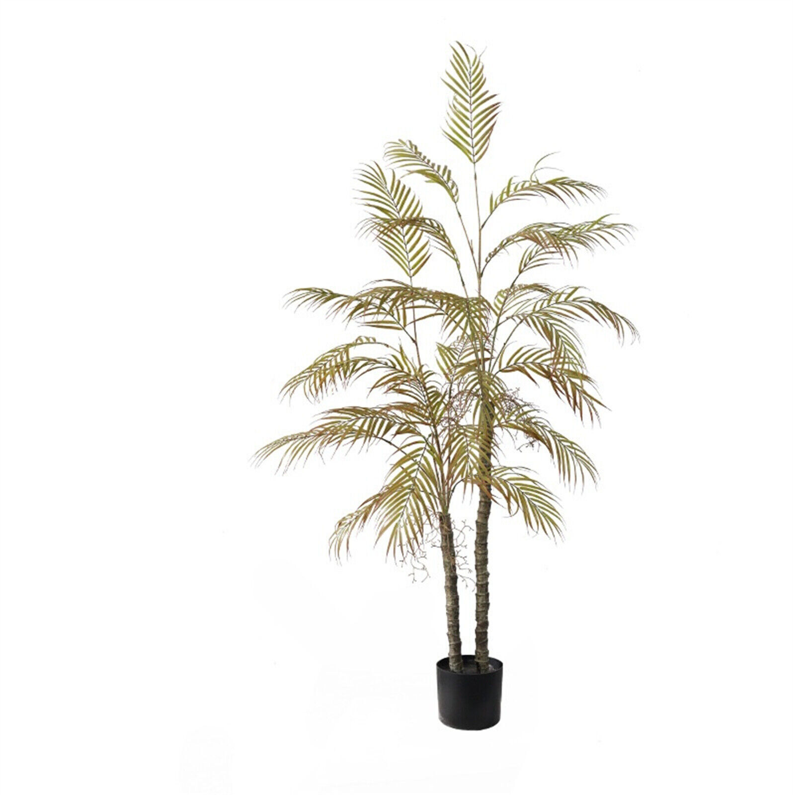 4ft/5ft Artificial Golden Cane Palm Tree Faux Plant Indoor Outdoor Home Decor
