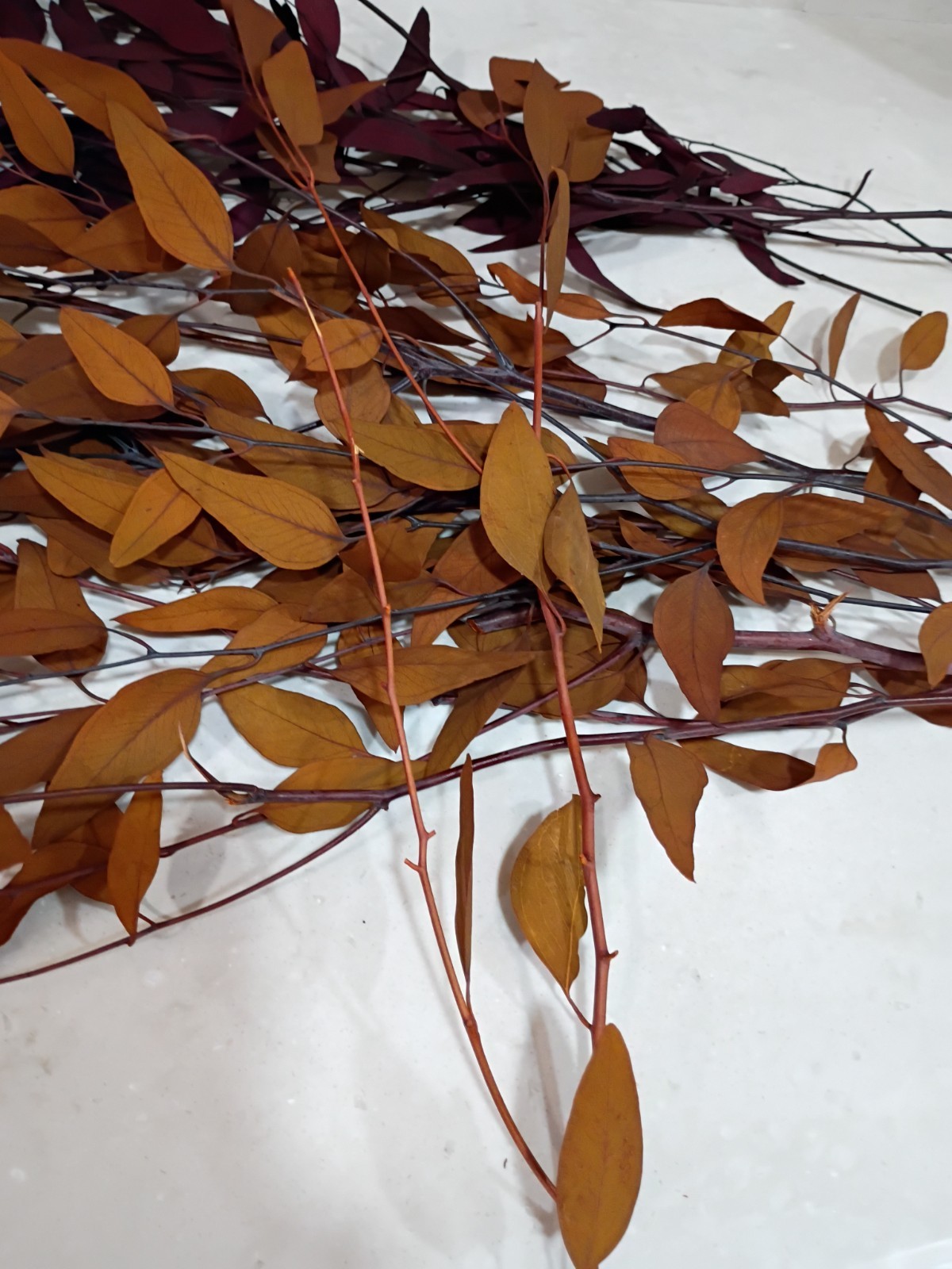 Artificial Stems Picks Flowers; Brown, Orange, Purple