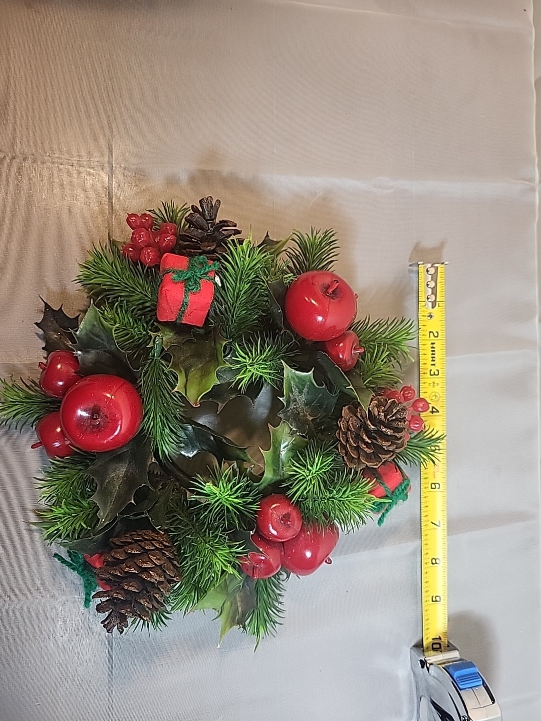 Small Vintage Artificial Christmas Wreath