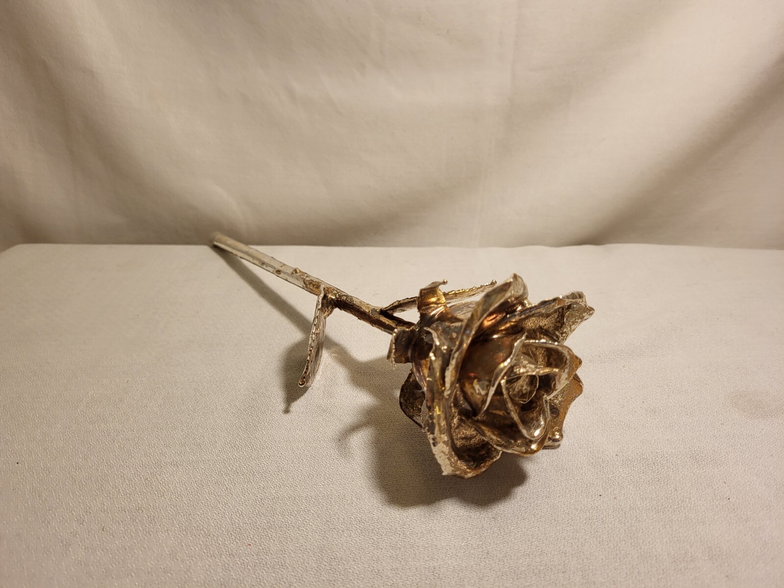 The Forever Rose Dipped in Pure Silver 40 Steps with Glass Beads & Box