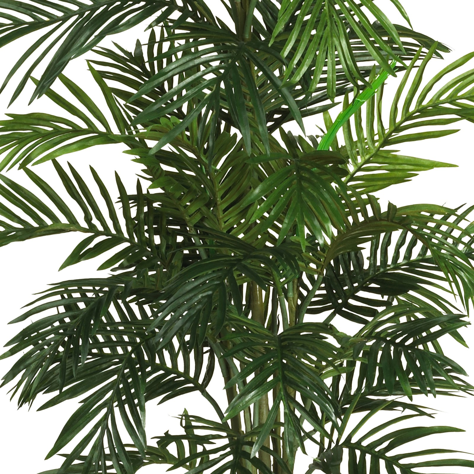 Nearly Natural 56″ Areca Palm Silk Tree with Basket in Green/Brown