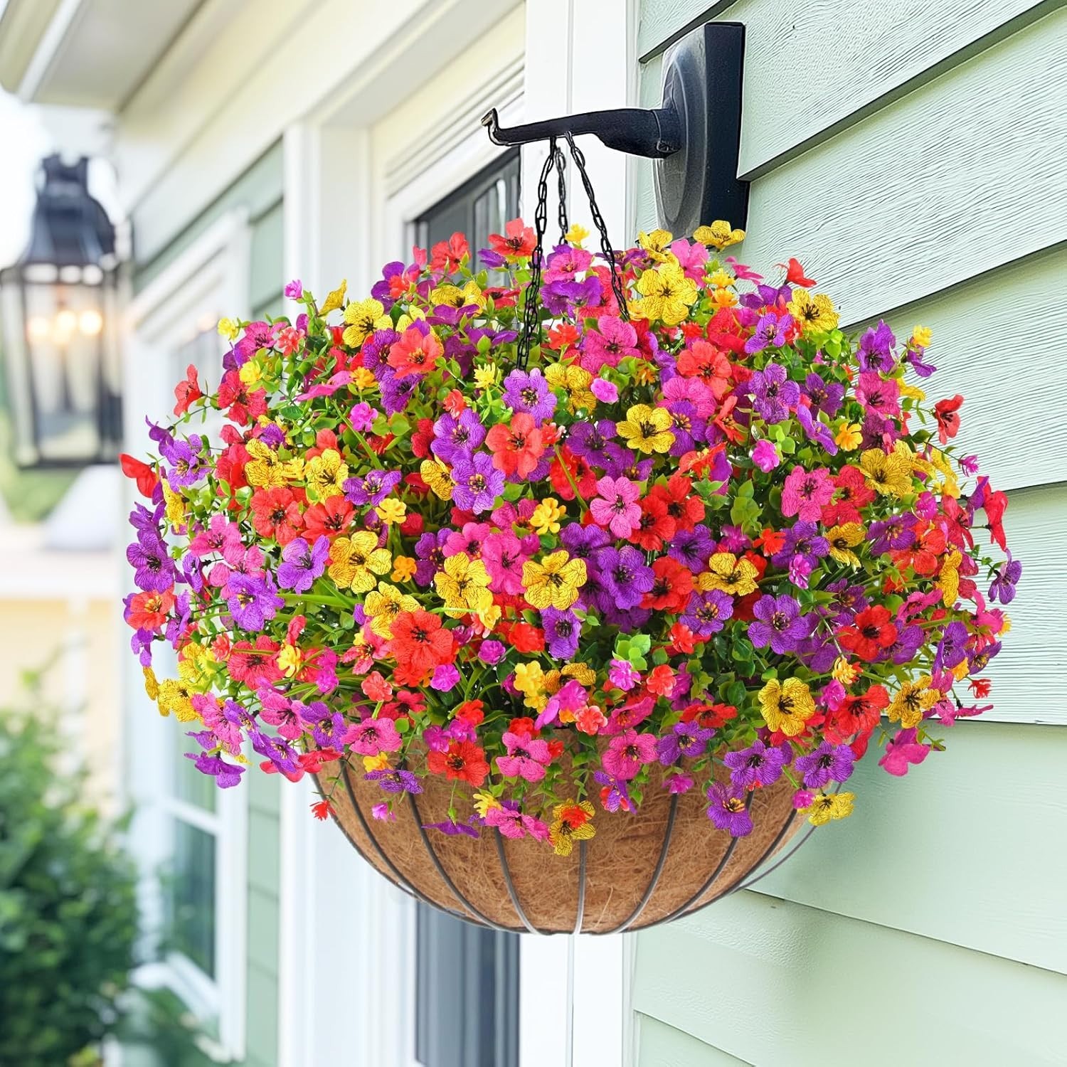 Vibrant 14 Bundles of UV Resistant Artificial Outdoor Flowers for All Seasons