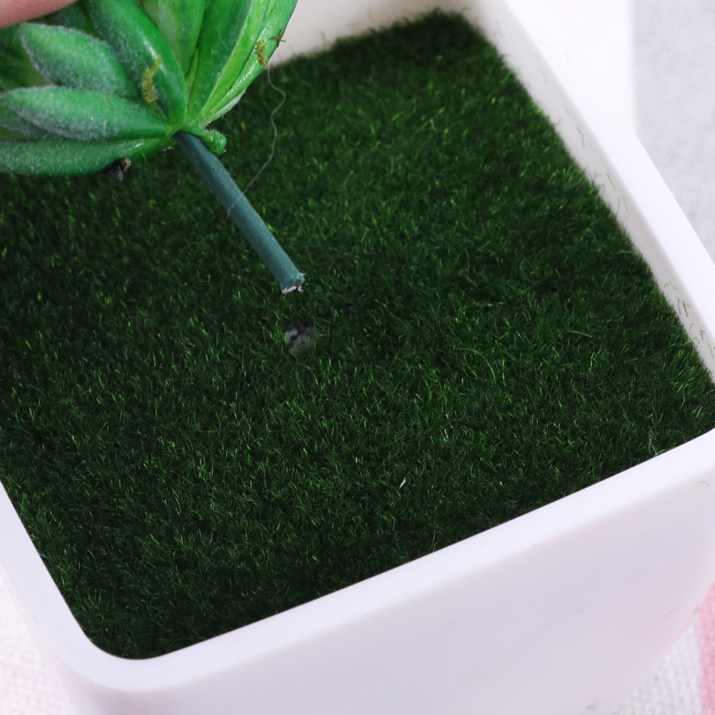 Artificial Plastic Flower Pot Decoration Small Square Simulative Flower Pot