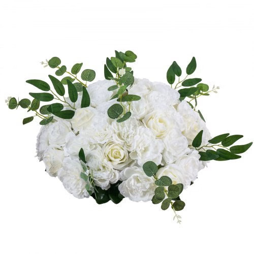 Flower Balls Arrangement Bouquet 10 PCS, 17.7-Inch Diameter Artificial Flower Ba