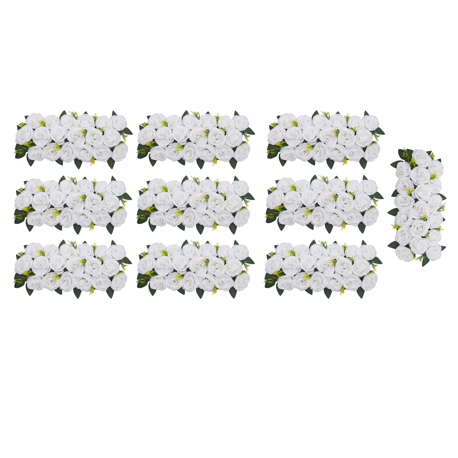 Wedding Dining Table Flower Centerpiece Floral Arrangement 10 Pieces White Roses