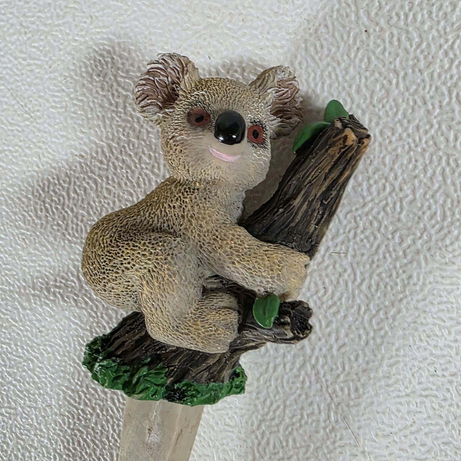 Koala Climbing Tree Plant Pick Flower Pot Decor Indoor Outdoor Figure Wide Post