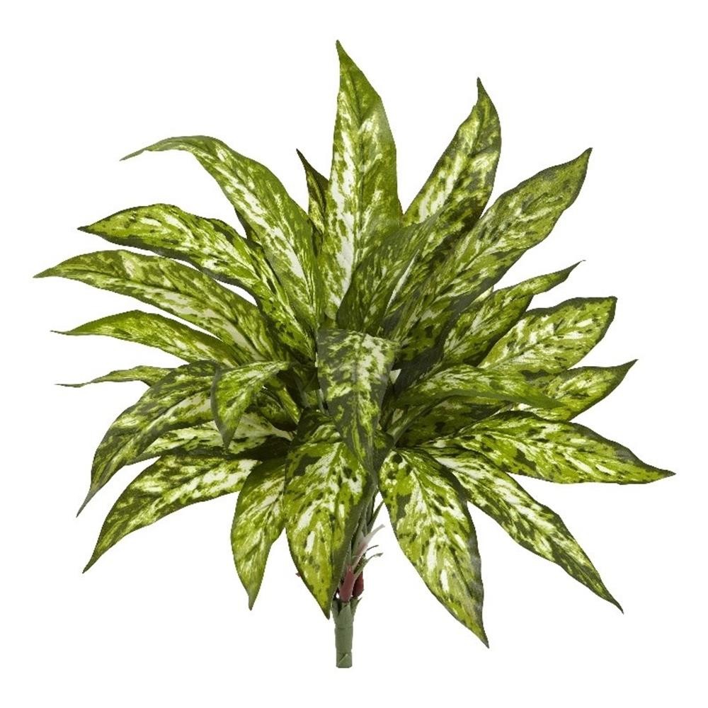 Nearly Natural 18″ Aglaonema Artificial Plant (Set of 4) in Green