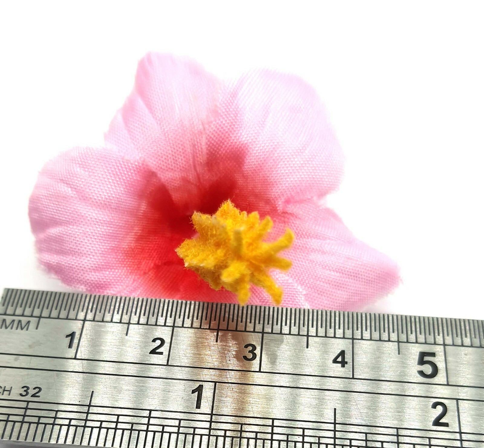 20pcs Hawaiian small hibiscus artificial flower head size 1.75 inches mix colors