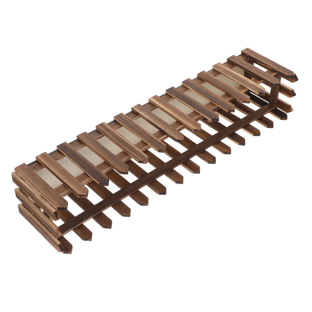 Unfinished Wood Flower Planter Floral Base for Artificial Flowers