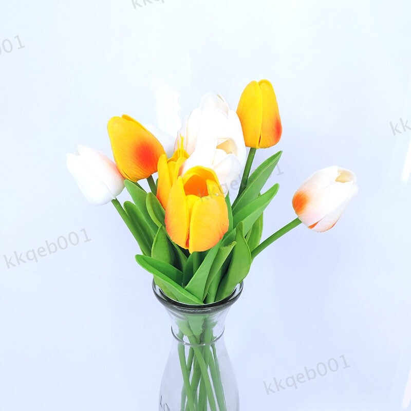 Tulip Flowers Artificial Tulip Bouquet PE Foam Fake Flower Wedding Decor Garden