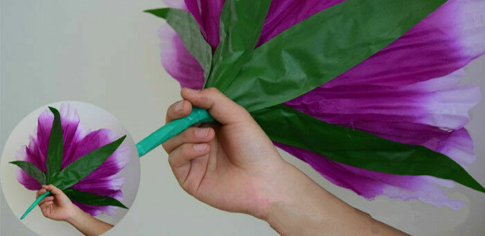 1X Big Silk Flower Artificial Fake Peony Dance Wedding Party Festival Decor New