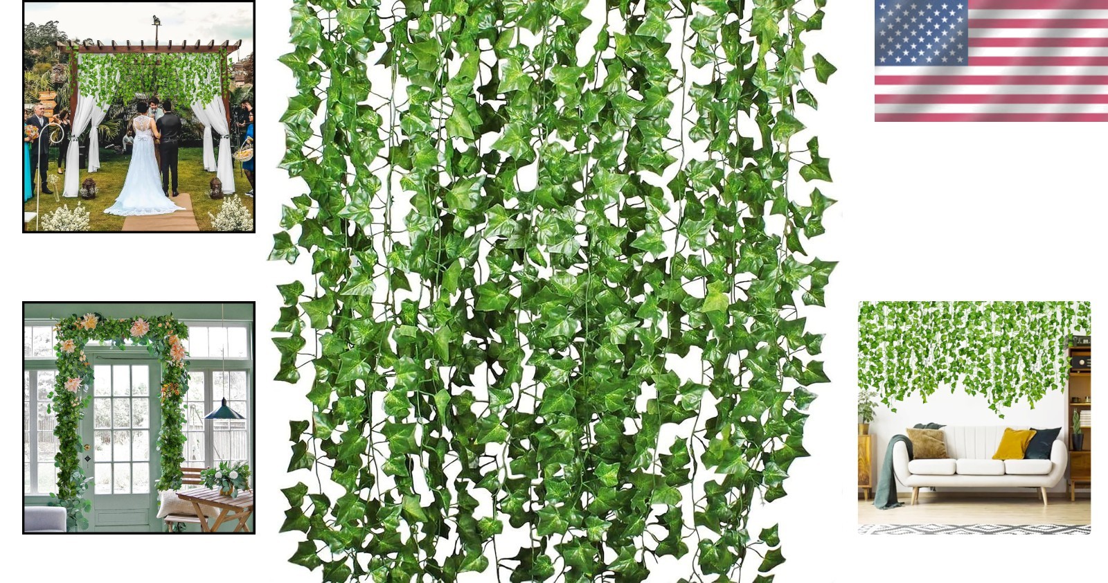12 Strand 84ft Artificial Ivy Vine Garland – Versatile Decor for Every Occasion