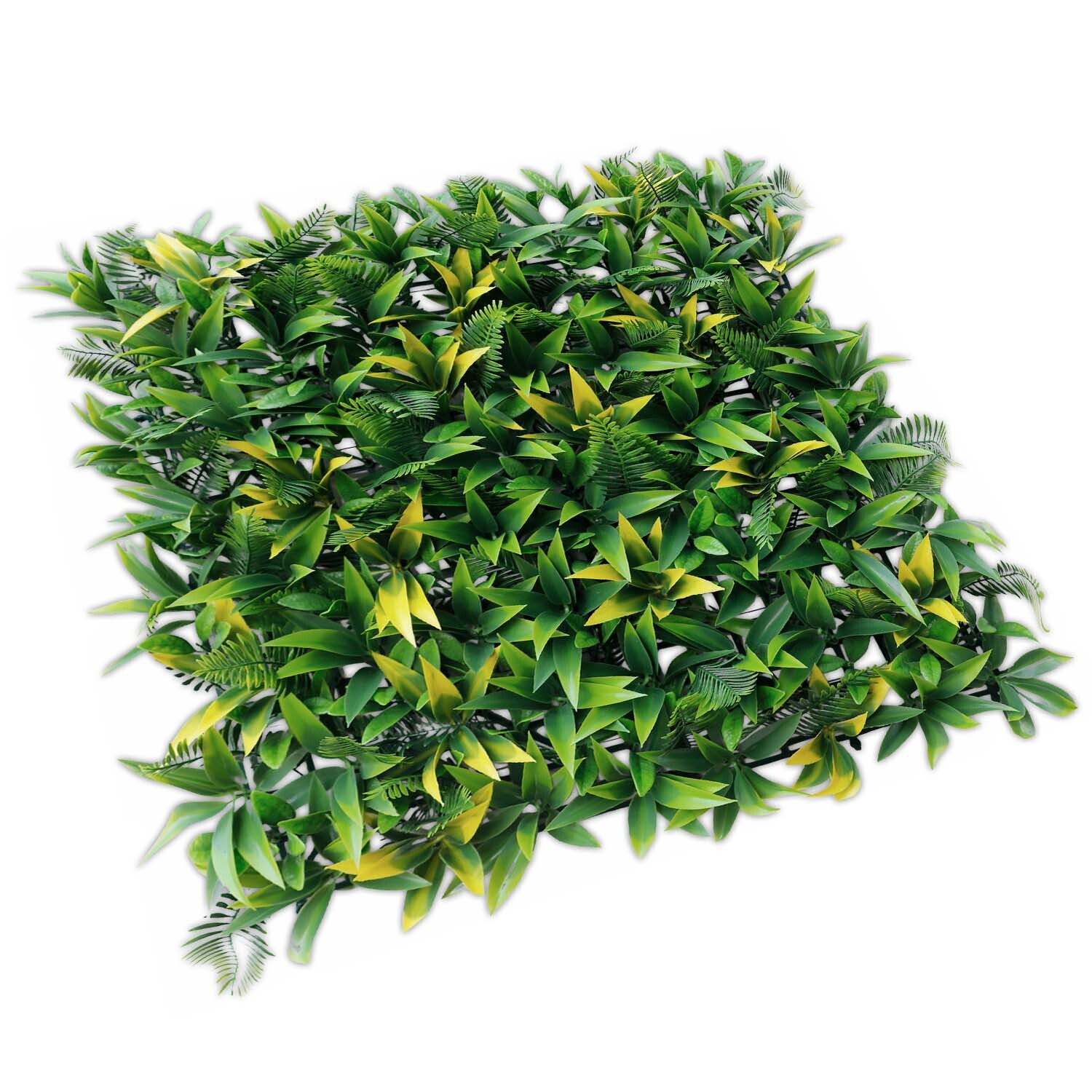 20″ Artificial Faux 3D Mix Leaves Wall Panel Fence Screen Home Outdoor Decor #03