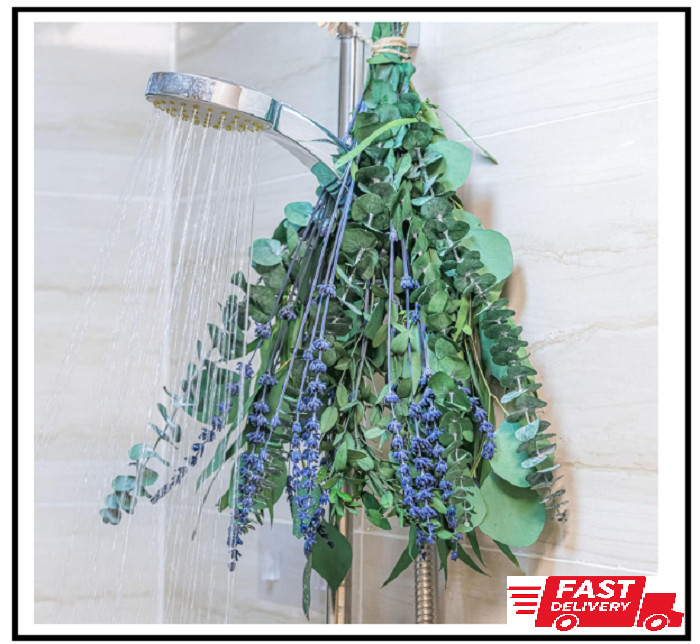 5 Kinds Eucalyptus for Shower,17″ Natural Fresh Hanging Eucalyptus & Lavender St