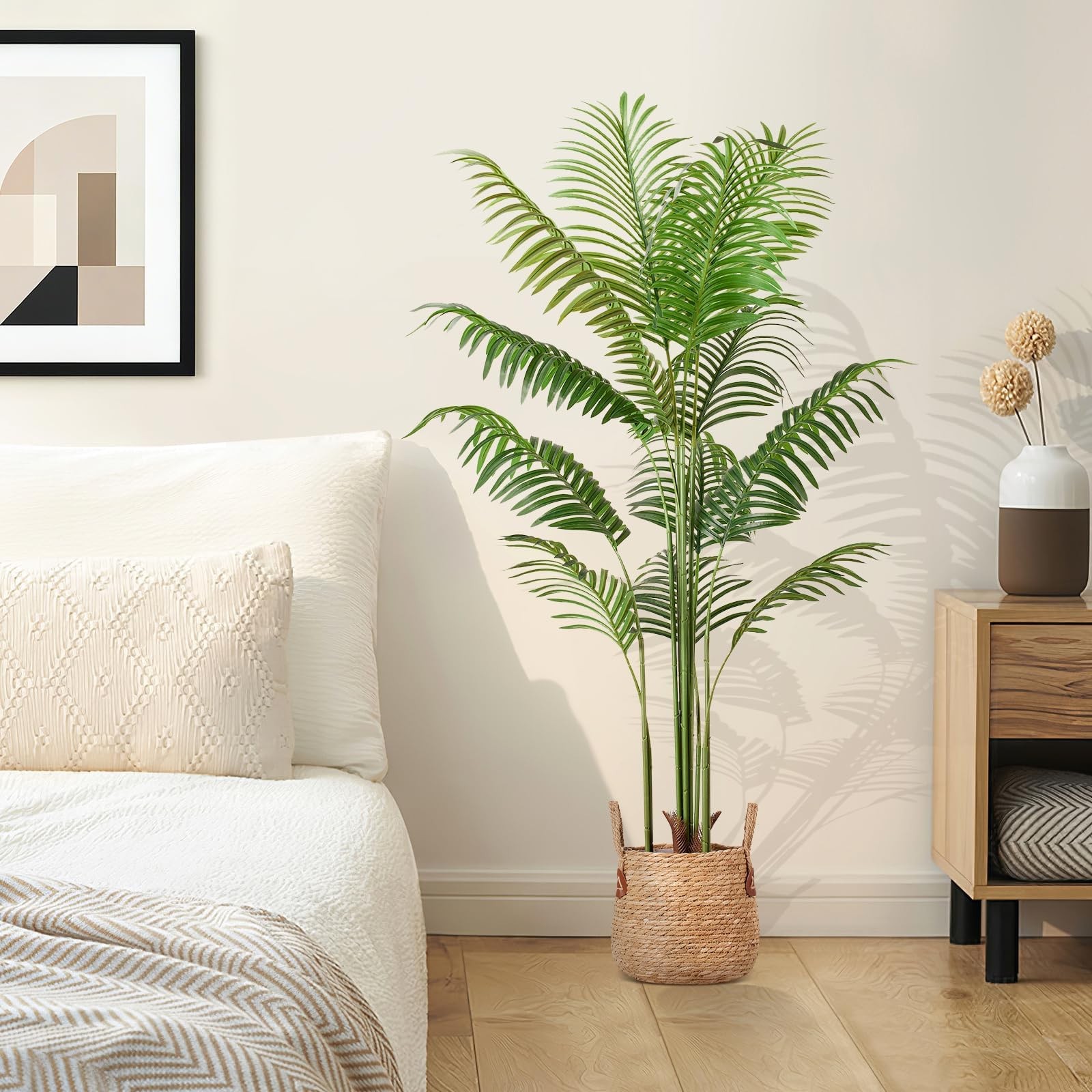 Artificial Palm Tree 5.5FT Tall Fake Tree Nearly Natural Large Tropical Faux …