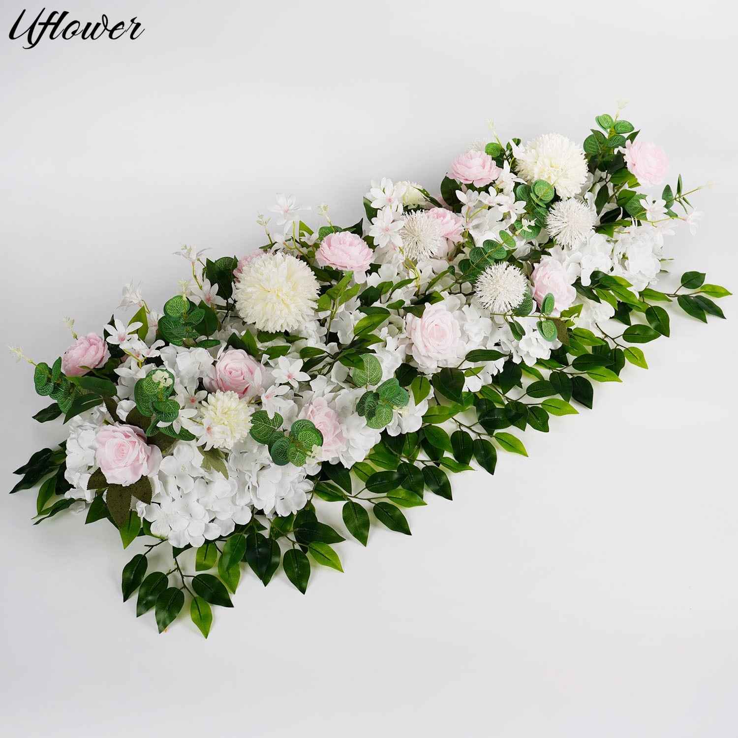 100cm Wedding Flower Row Silk Peony Rose Arch Backdrop DIY Party Decor…..