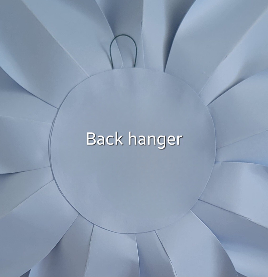 3D Paper Flower Wall Decor Set Of 3(Light Blue)