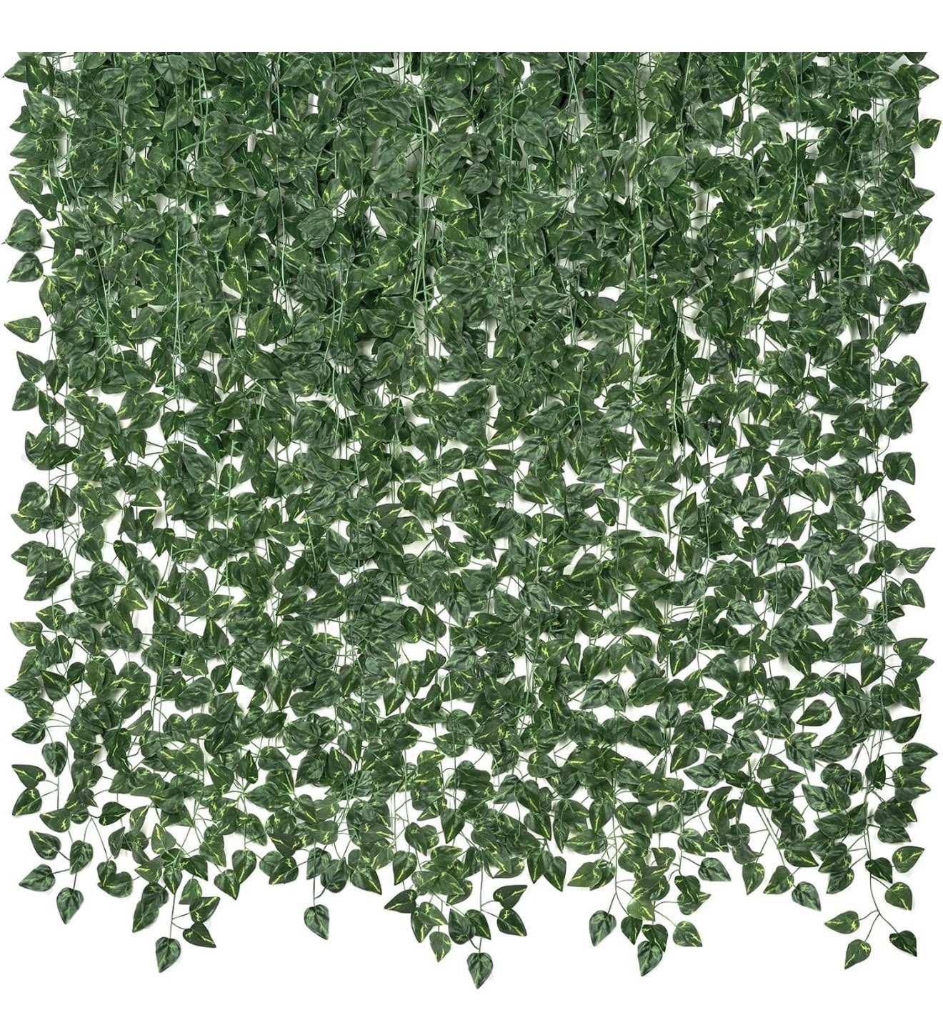 14 Pack 98Ft Artificial Ivy Garland, Fake Vines UV Resistant Greenery Leaves Fak
