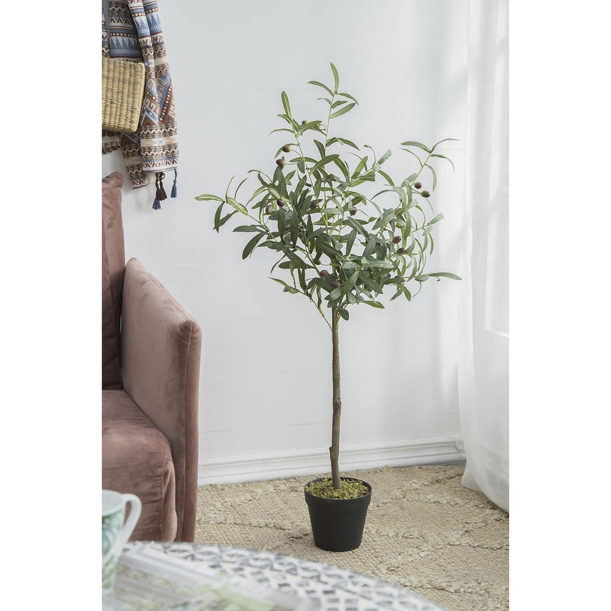 A&B Home 420023-AB Olive Tree Green Faux Plant