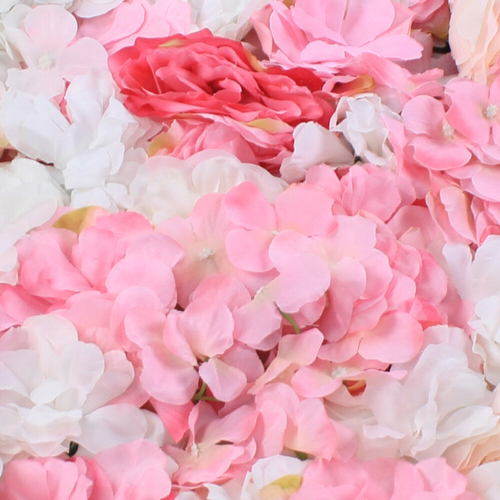 12Pc Rose Flower Wall Panels Artificial Silk Wedding Decor Party Home Floral DIY