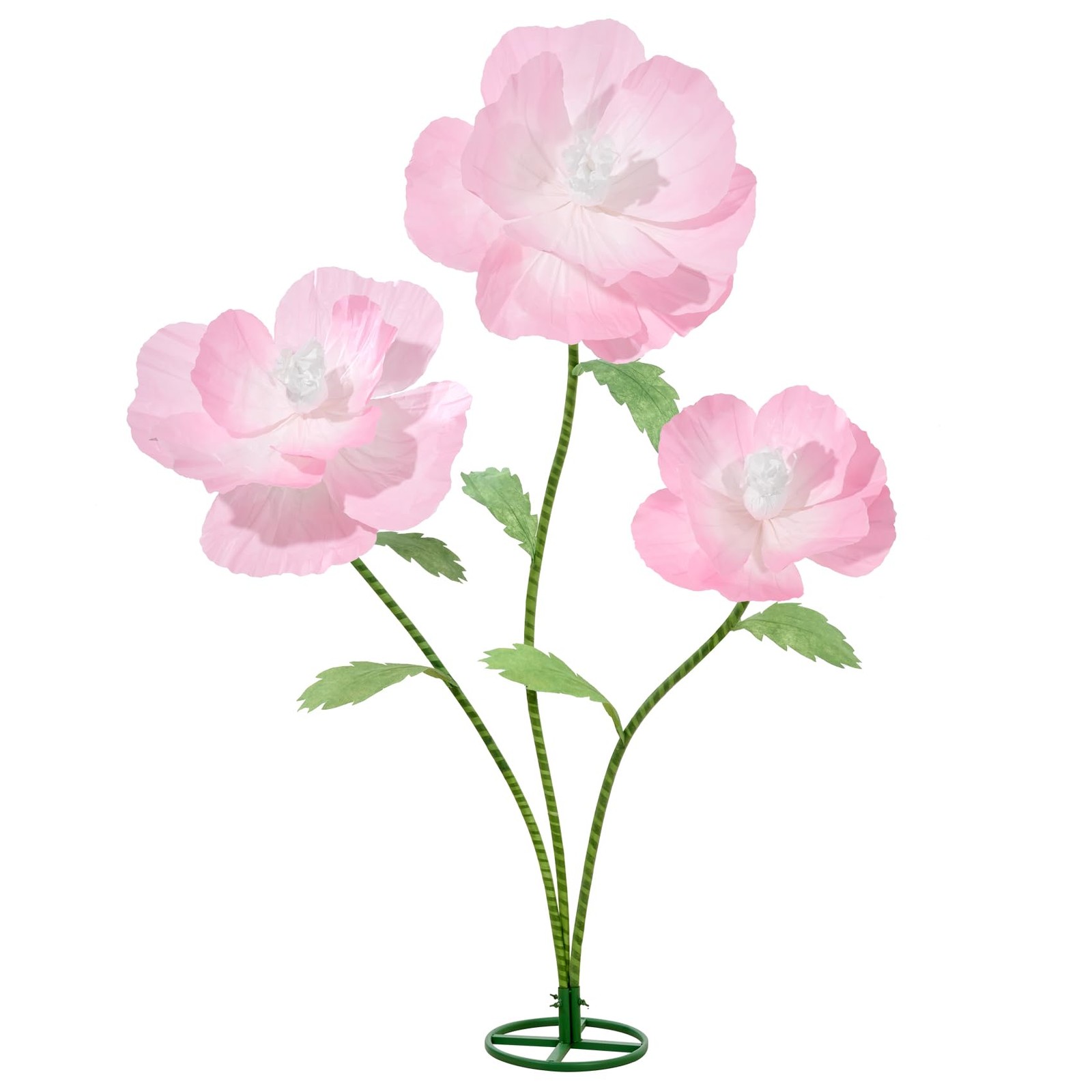 5.6 Ft Giant Flowers for Decoration with Stand 3Pcs Giant Flowers for Wedding…
