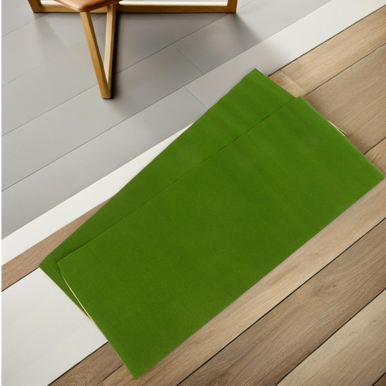 Green Model Grass Mat 2Pcs Model Train Grass Mat Artificial for Crafts Decora…