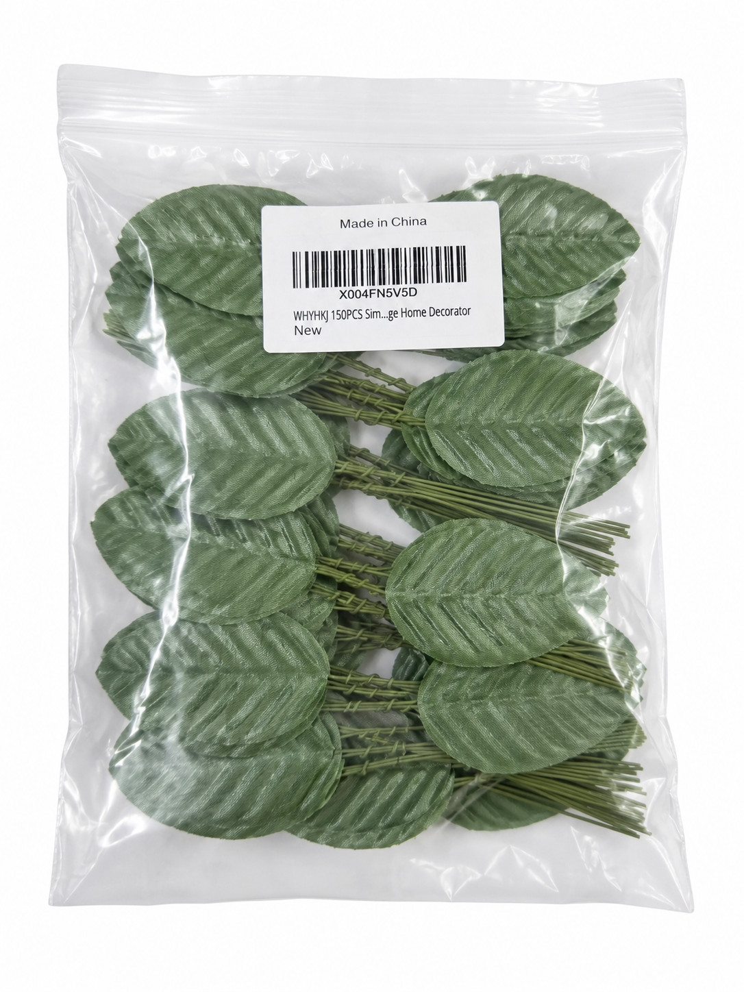 150PCS Artificial Green Leaf Picks Floral Stems DIY Wreath Craft Home Decor New