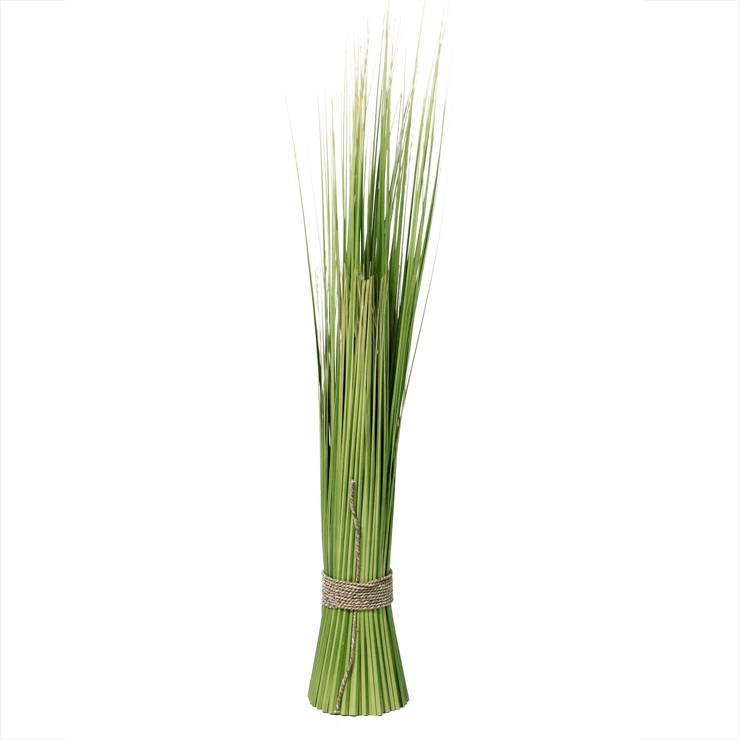 Northlight 37.75″ Green Yellow Artificial Onion Grass Bundle Wrapped Tan Rope