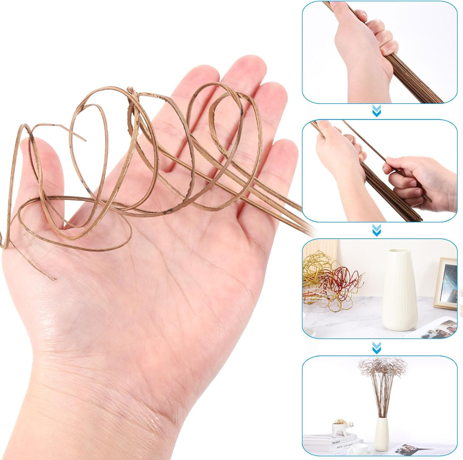 Curly Branch, 30 Pcs Natural Dried Willow Branches Twigs Christmas Tree Picks St