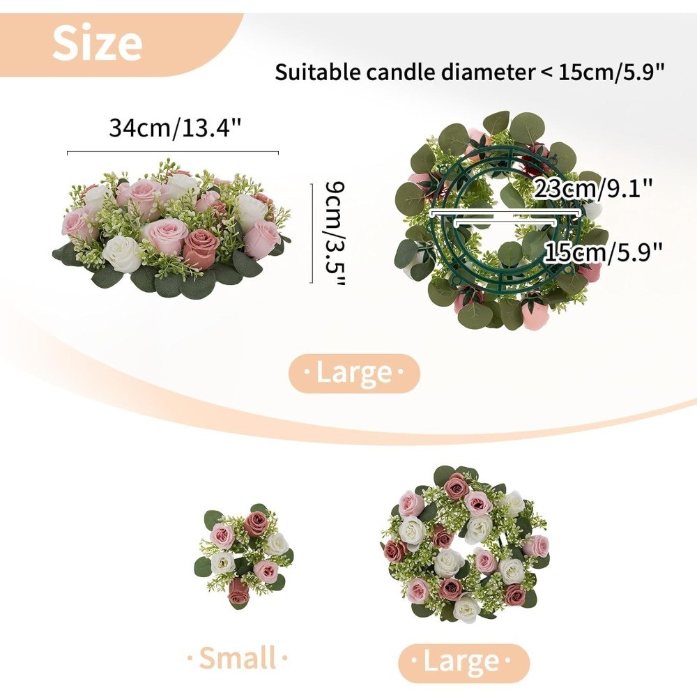 Flower Wedding Centerpieces for Tables: 10 Pcs 14 inch Di Large Dusty Rose &