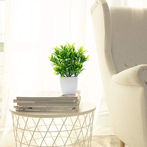 Faux Plants Mini Potted Plastic Fake Green Plant Artificial A-light Green