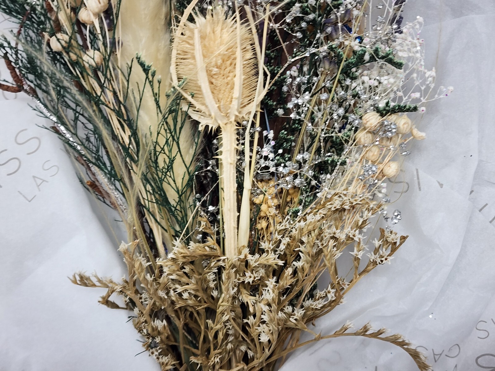 Miss Daisy Large Dried Floral Bouquet, Arrangement 100% All Natural Real Flowers