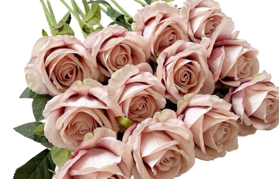 Variety of High-end Slik Flowers For Sale By Colors Sets Of 12. Store Closing