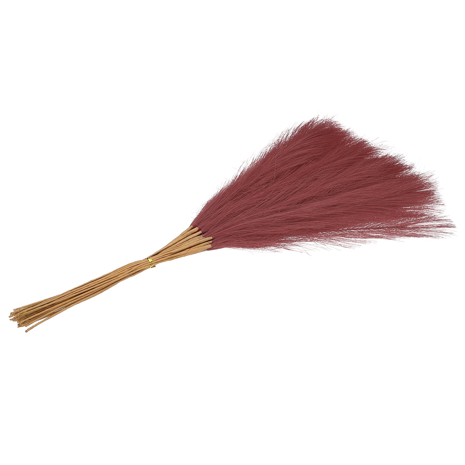 30Pack 24in Pampas Grass Decor Artificial Pampas Bulk Grass Small Dried Dark Red