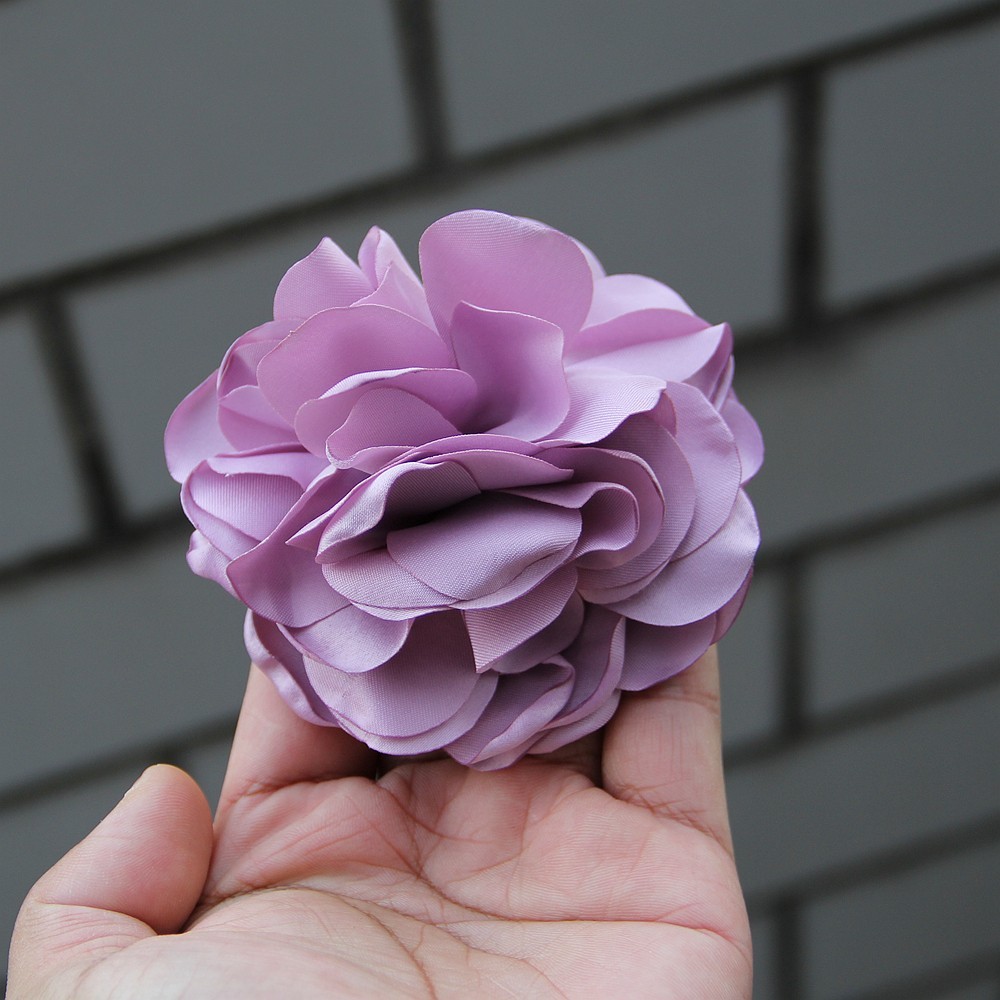 9cm French Fashion Cloth Art Flower For Women Handmade Fabric Corsage Lapel