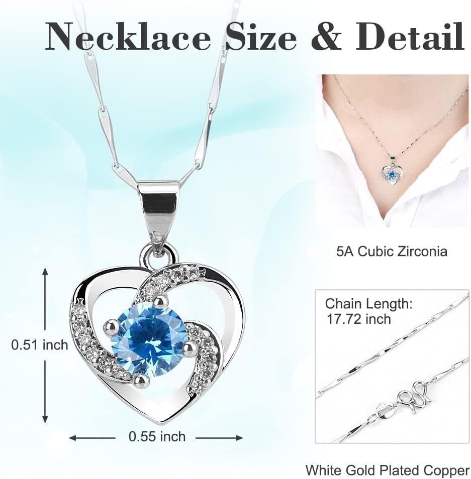 Handmade Preserved Rose Jewelry Box with Heart Necklace – Romantic Women’s Gift