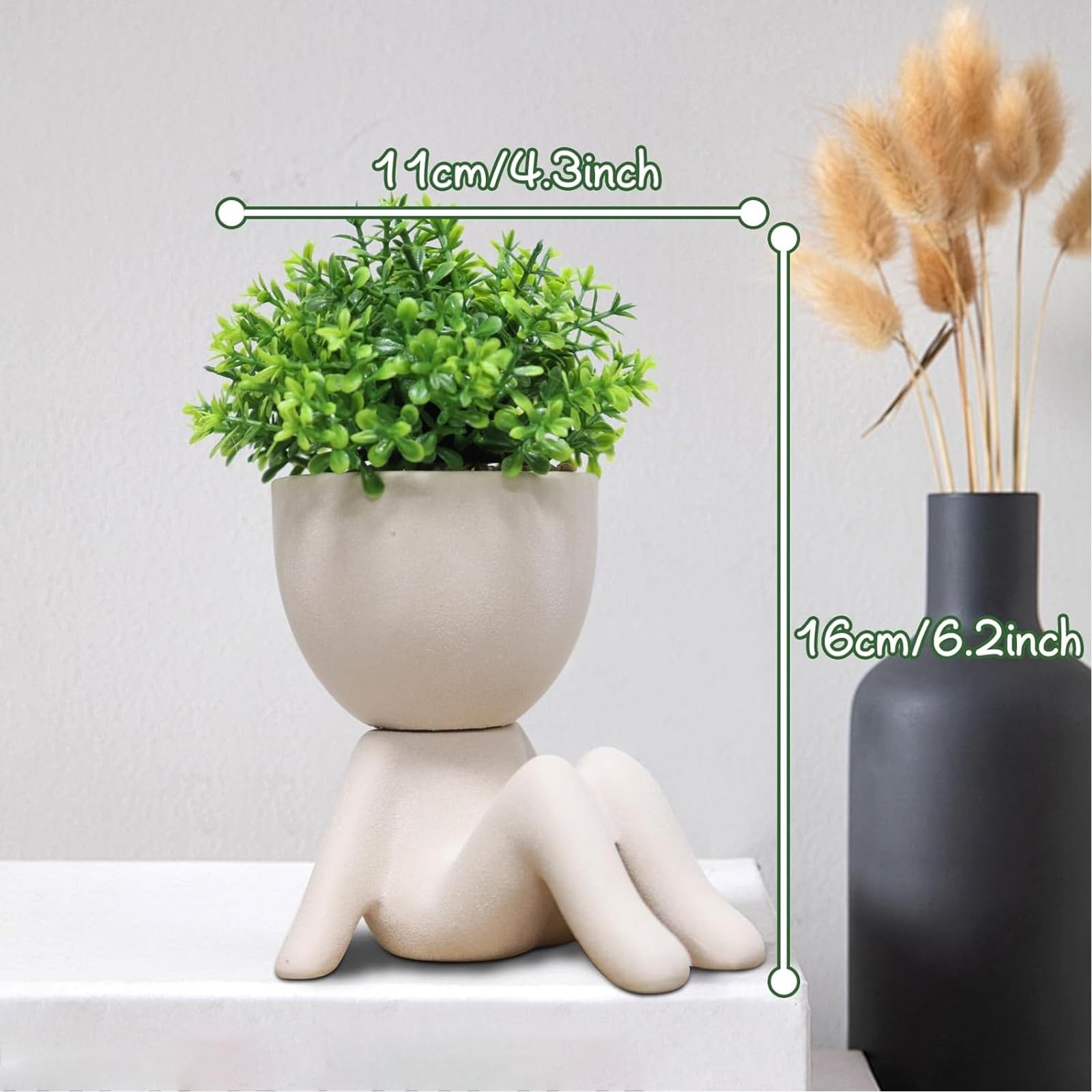 1 Set Artificial Succulents Fake Plants For Home Office Desk Room Decor