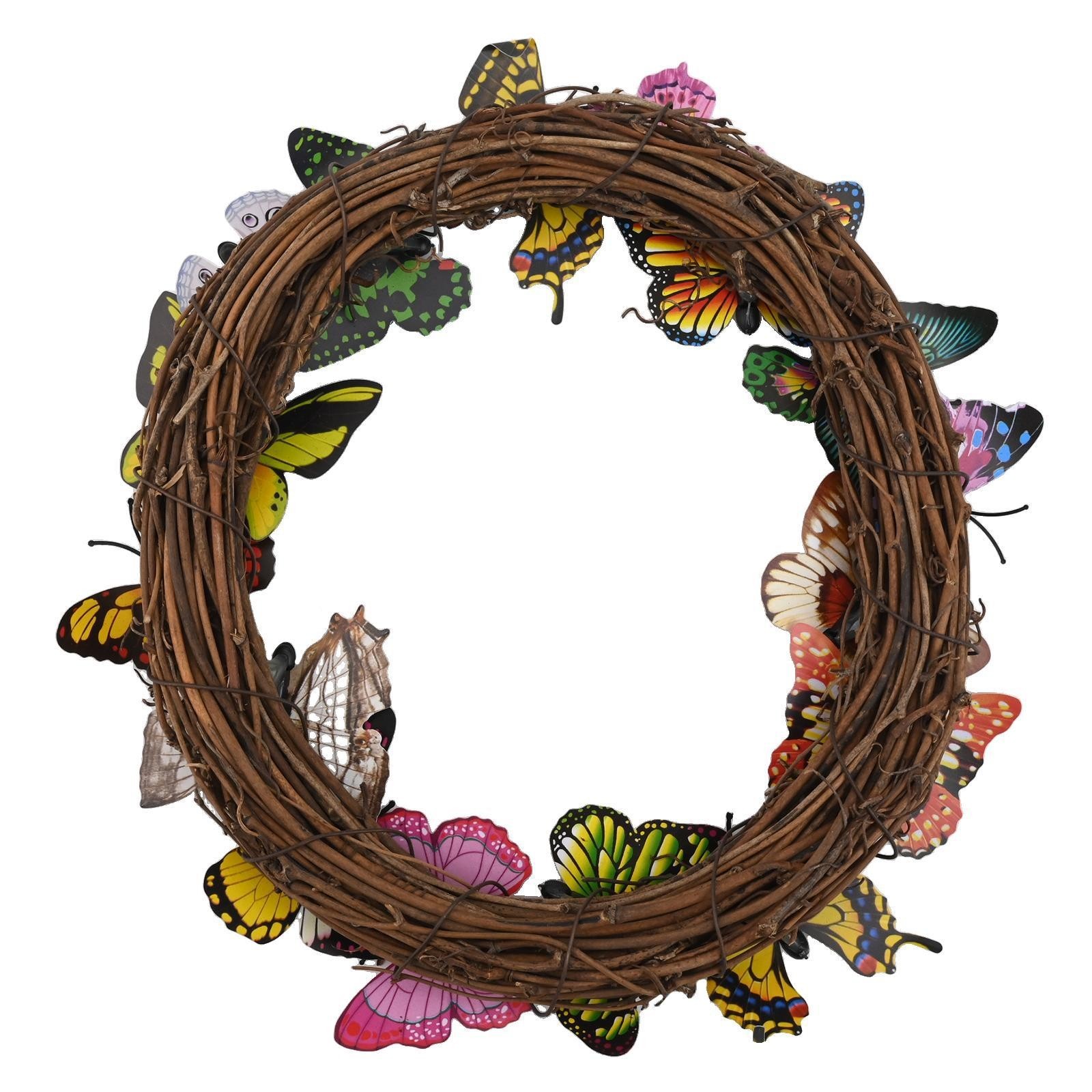 Butterfly Wreath Butterfly Wreath Fake Butterflies Front Door Unique Design