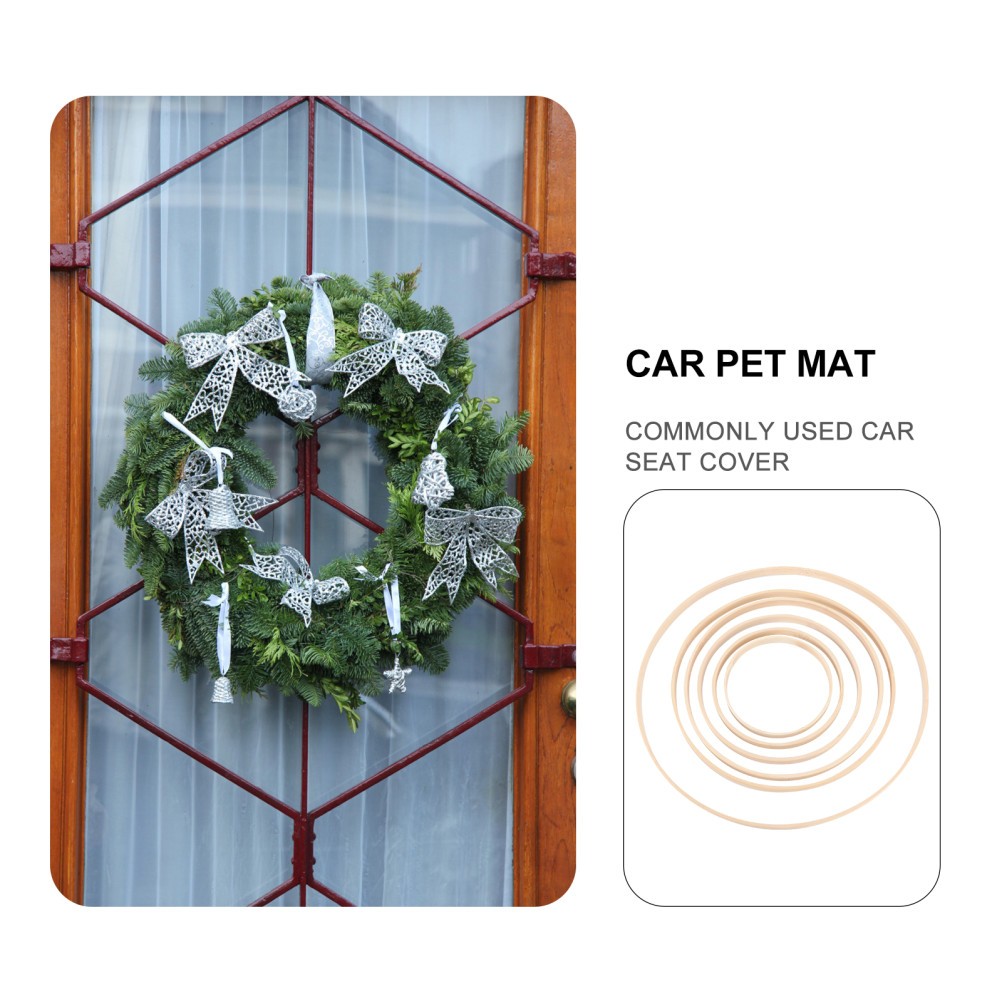 6pcs Wreath Frame DIY Bamboo DIY Craft Decor Bamboo Frame
