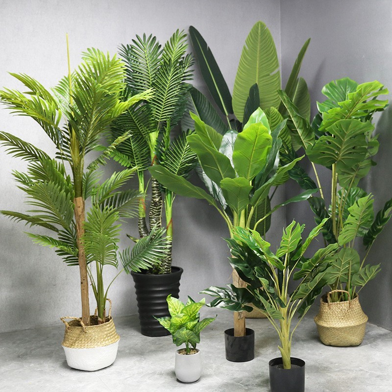 Artificial green plants, tree plants, potted plants, indoor decoration Multiple