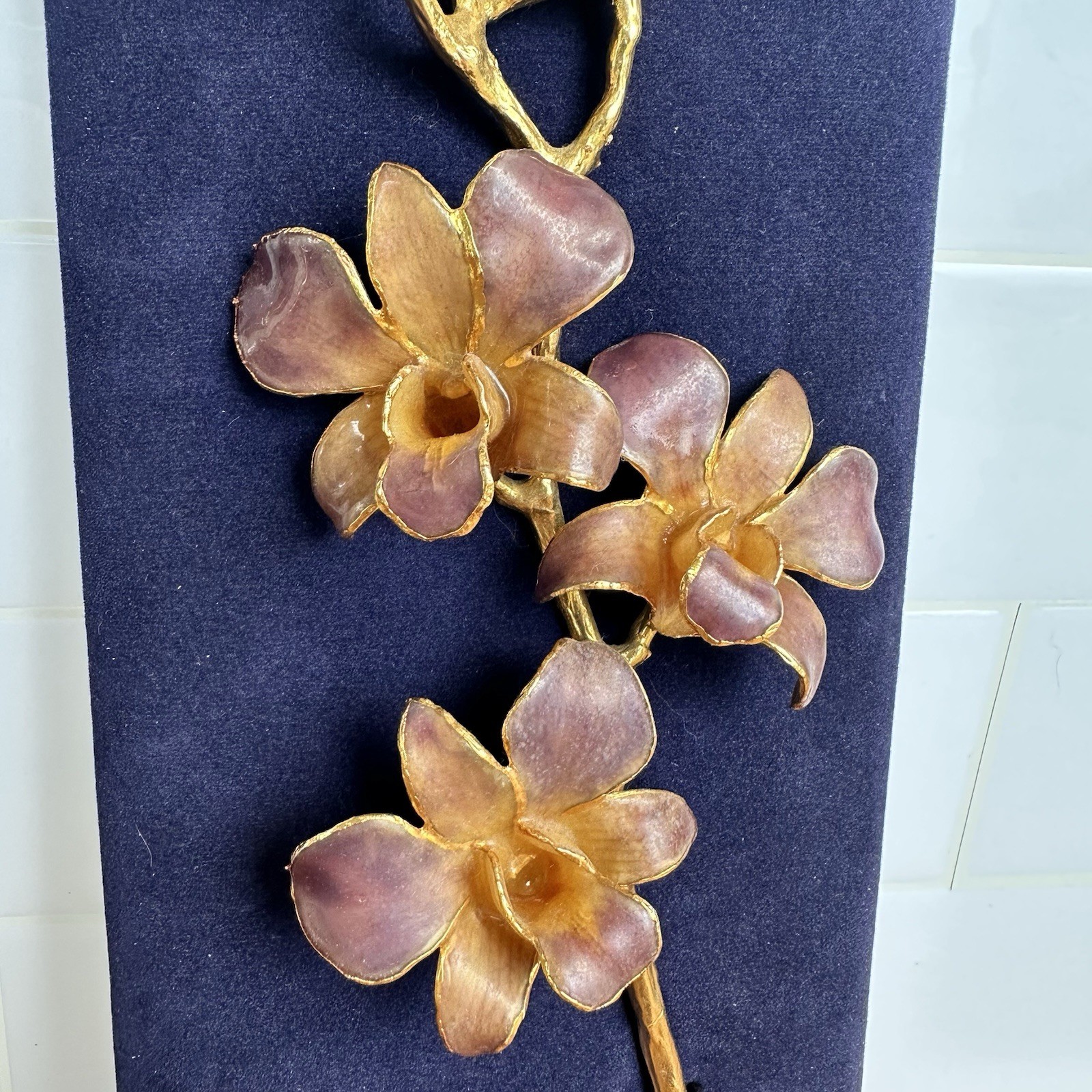 24k Gold Dipped Orchid Flower made by The Rose Lady
