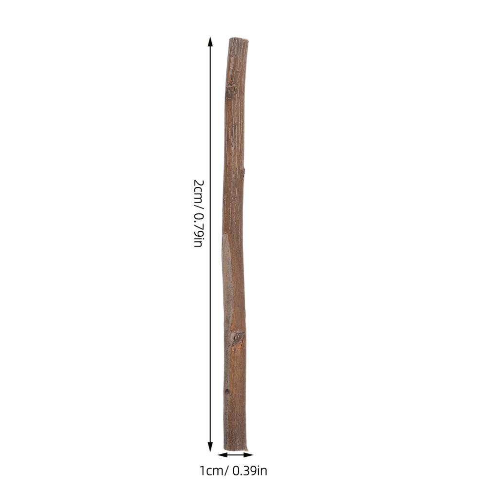 70Pcs Unfinished Wood Craft Sticks with Knots for Fairy Garden and Rustic Decor