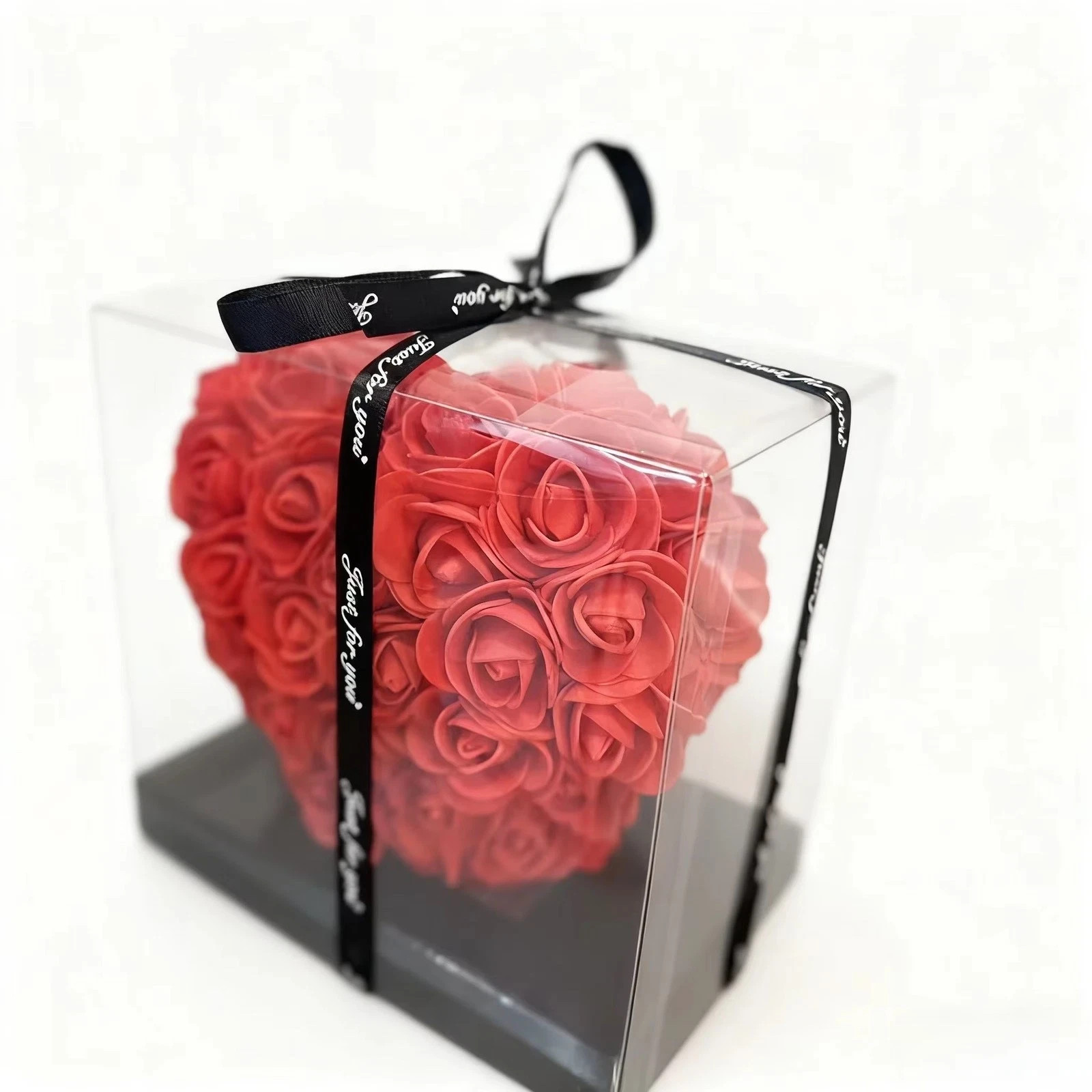 15Cm Artificial Rose Gift Box – Holiday Wedding Home Decor