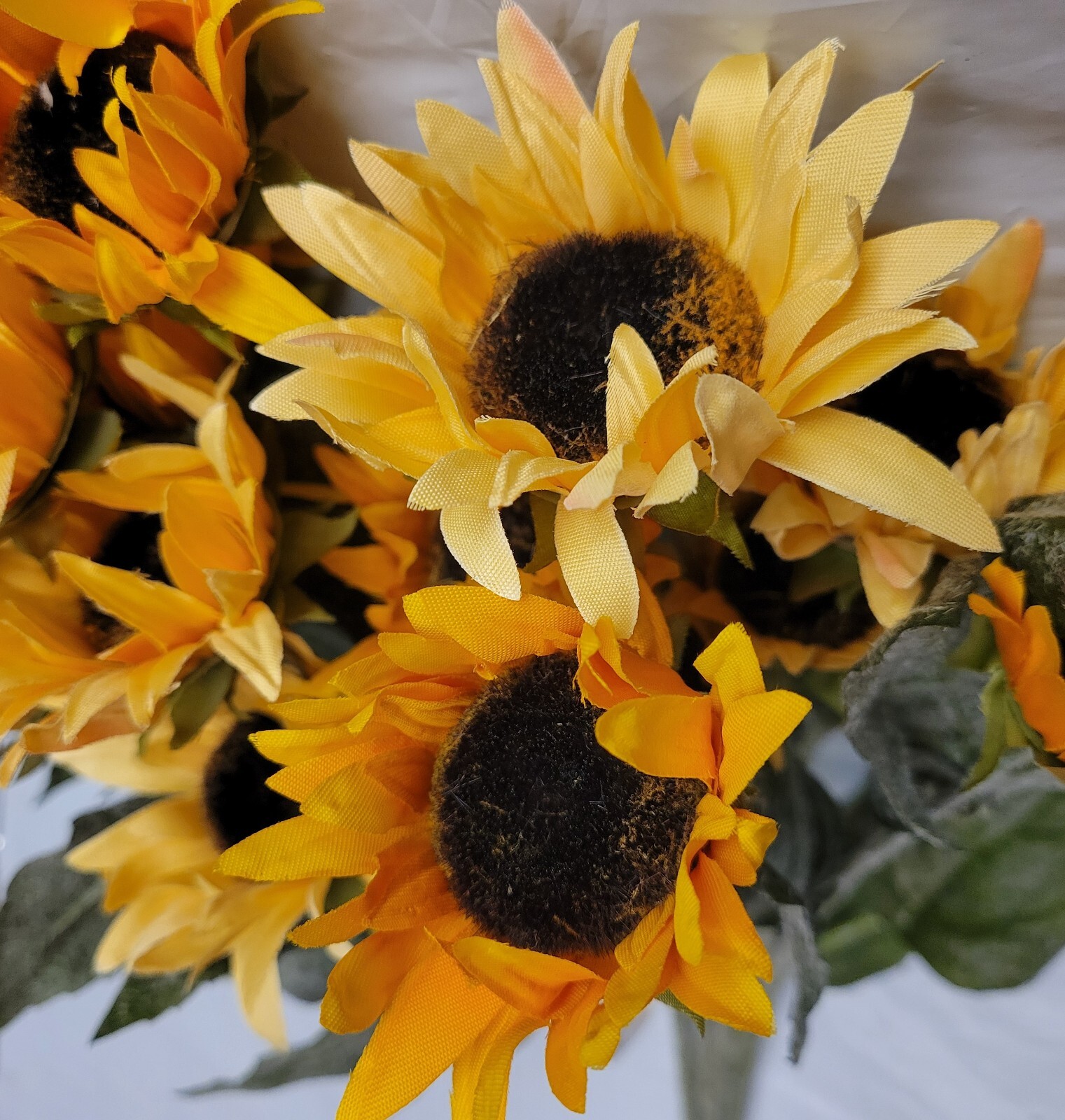 6ct Ashland Faux Flowers Yellow Sunflower Lot Stems Picks Craft DIY Fall Harvest