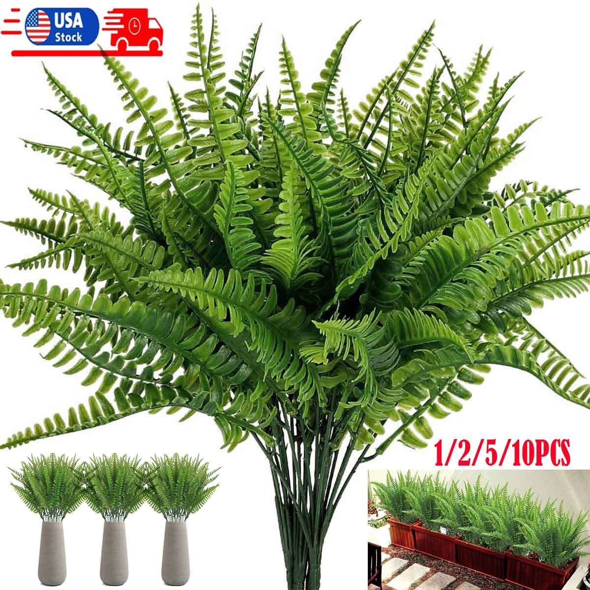 Lots Artificial Fake Boston Fern Plants Bushes Artificial Ferns Outdoor Decor