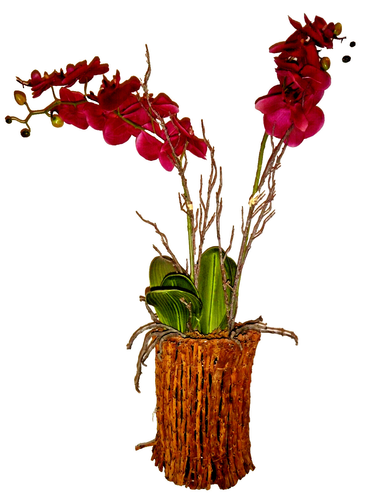 Artificial Potted Flowers Purple ORCHID Floral Home Décor Height : 35 inches