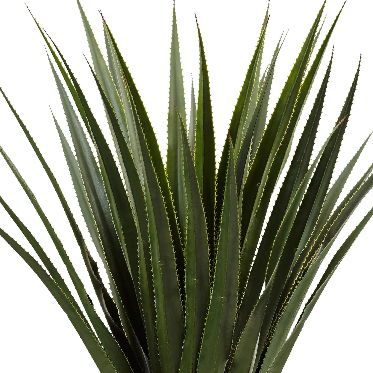 4.5Ft Spiked Agave Artificial Plant in Stylish Black Planter for Indoor/Outdoor