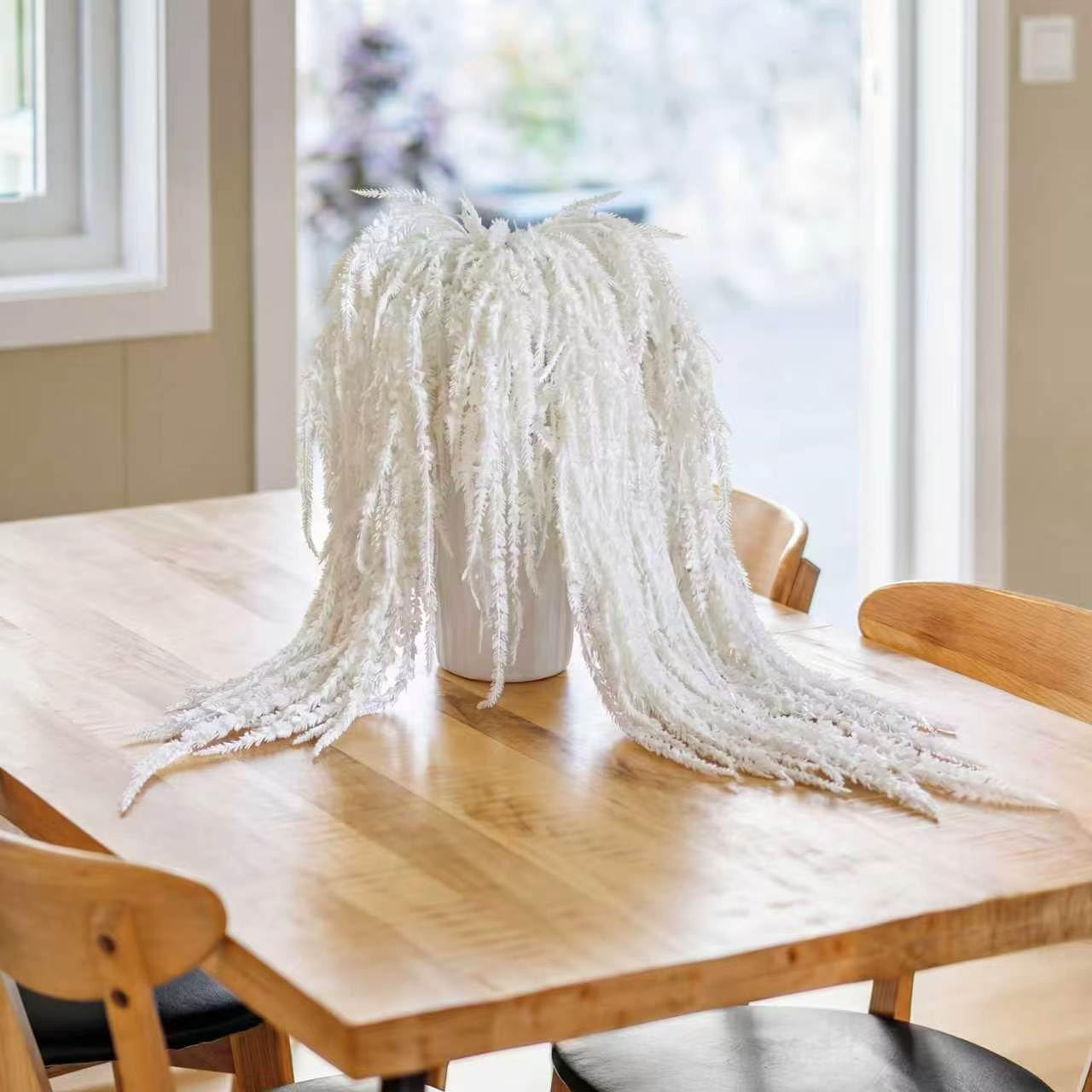 10 Pack 24″ Faux Amaranthus Hanging Plants for Wedding & Rustic Decor