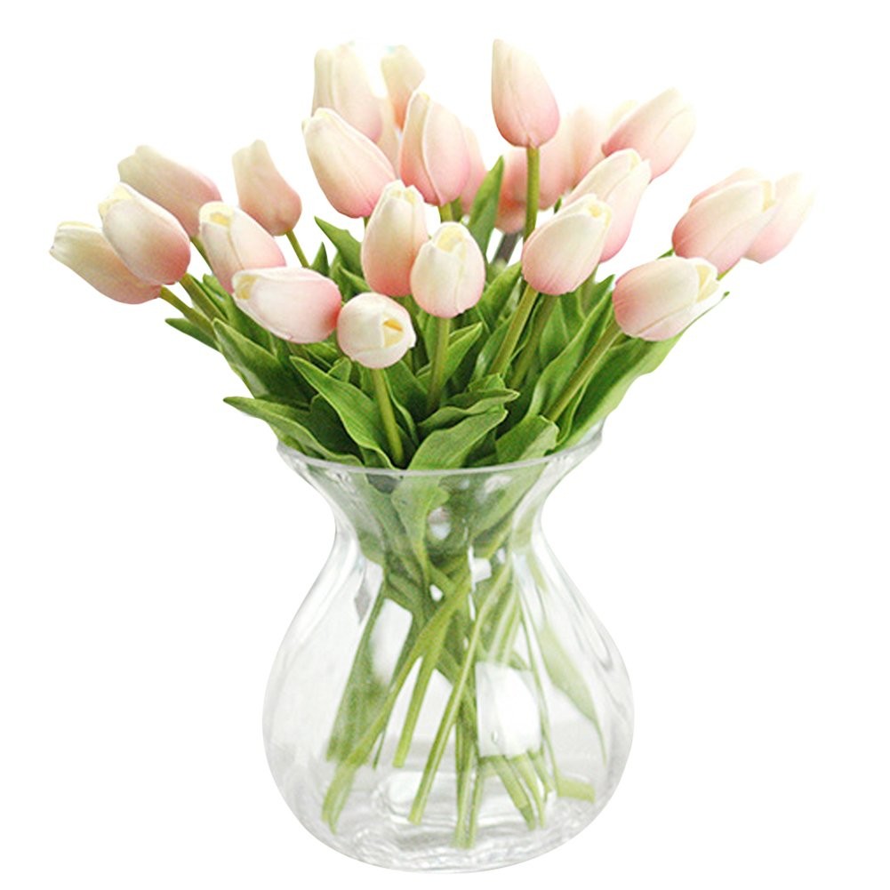 30 PCS RealTouch Artificial Tulip Flowers Home Wedding Party Decor